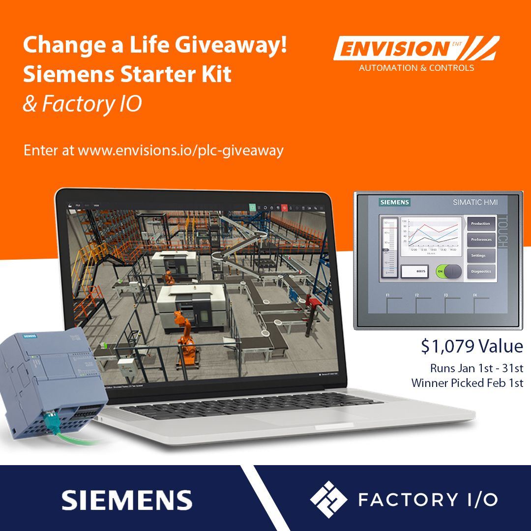Change a Life Giveaway — Siemens Starter Kit and Factory I/O, $1,079 value
